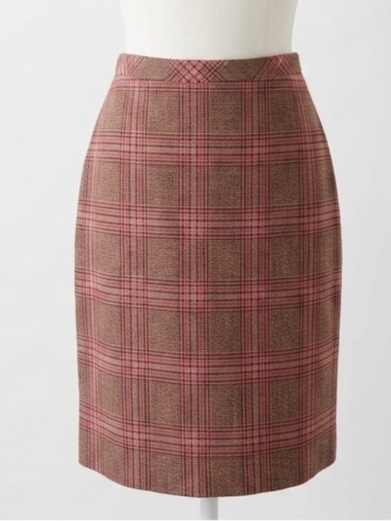 Talbots Dresses & Skirts - Talbots Wool Blend Glen Plaid Pencil Skirt Size 10 Classic Preppy Academia